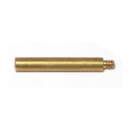 Midwest Fastener #4-36 x 1" Brass Coarse Thread Lamp Turnkey Extensions 10PK 64604